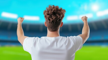 Excited Sports Fan Celebration