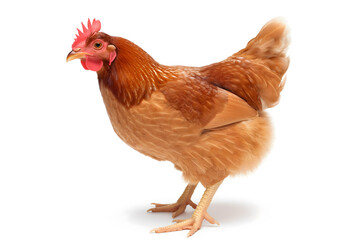 chicken on white background