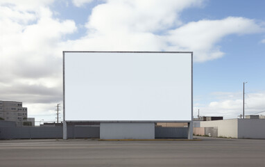Obraz premium Large Blank Outdoor Billboard