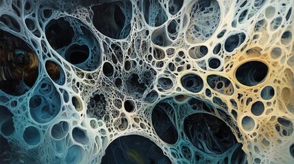 Intricate abstract design featuring organic shapes and textures, perfect for creative projects and visual expression.