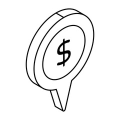Perfect design icon of money chat