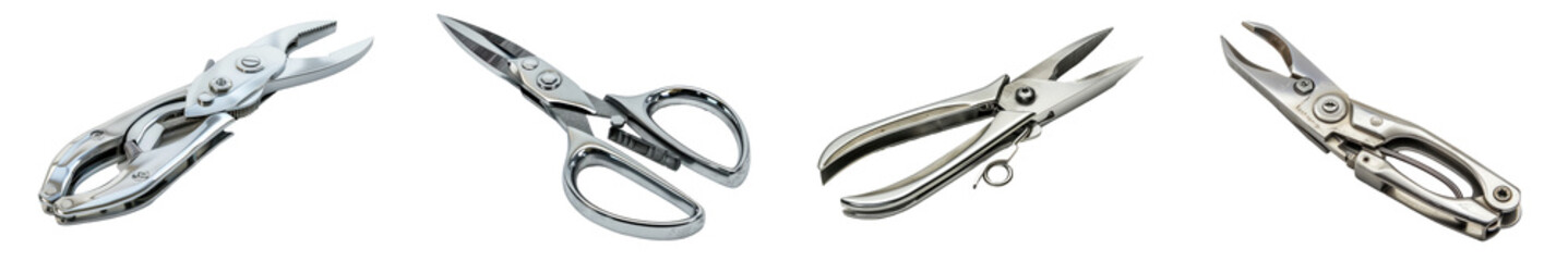 A wire cutter isolated on a white background.