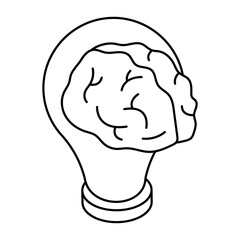 A beautiful design icon of creative idea