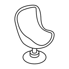 Perfect design icon of office chair