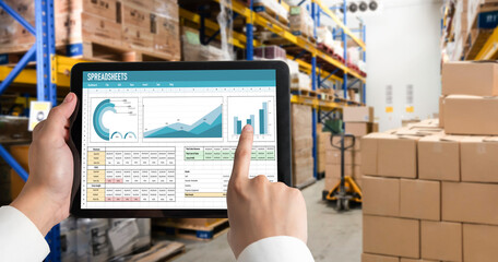 Spreadsheet document information financial startup concept. data and graphs in spreadsheet documents for online analysis project dashboard accounting digital snugly