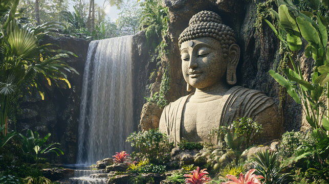 bodhisattva lord buddha statue monk meditating buddhism culture religion