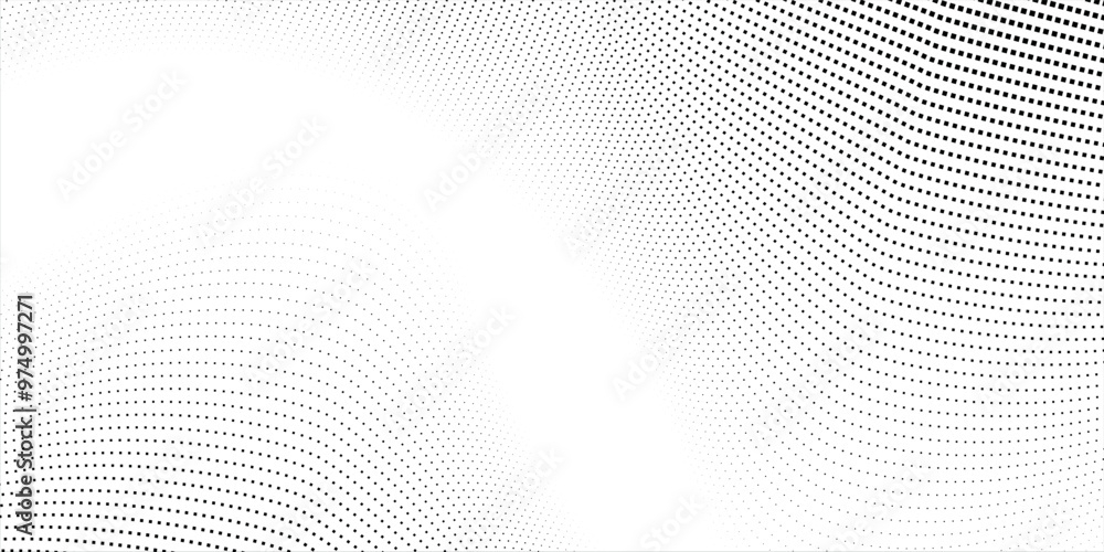 Poster dotted gradient halftone background. seamless horizontal dot pattern in pop art style. vector square