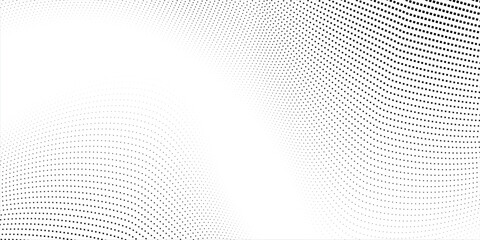 Dotted gradient halftone background. Seamless horizontal dot pattern in pop art style. Vector square dots.