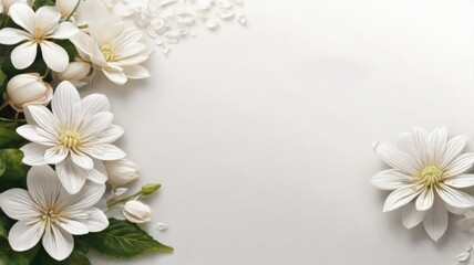 delicate invitation with a floral pattern