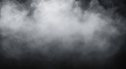 Smoke texture over blank black background