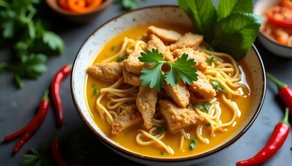 Khao Soi Northern Thai Noodle Curry with Chicken