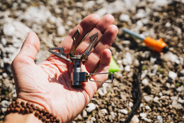 Introducing an Innovative Device for Adventure Seekers Hand Holding Climbing Gear, Perfect for all your Outdoor mountaineering Activities