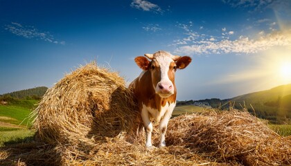 cow and straw
