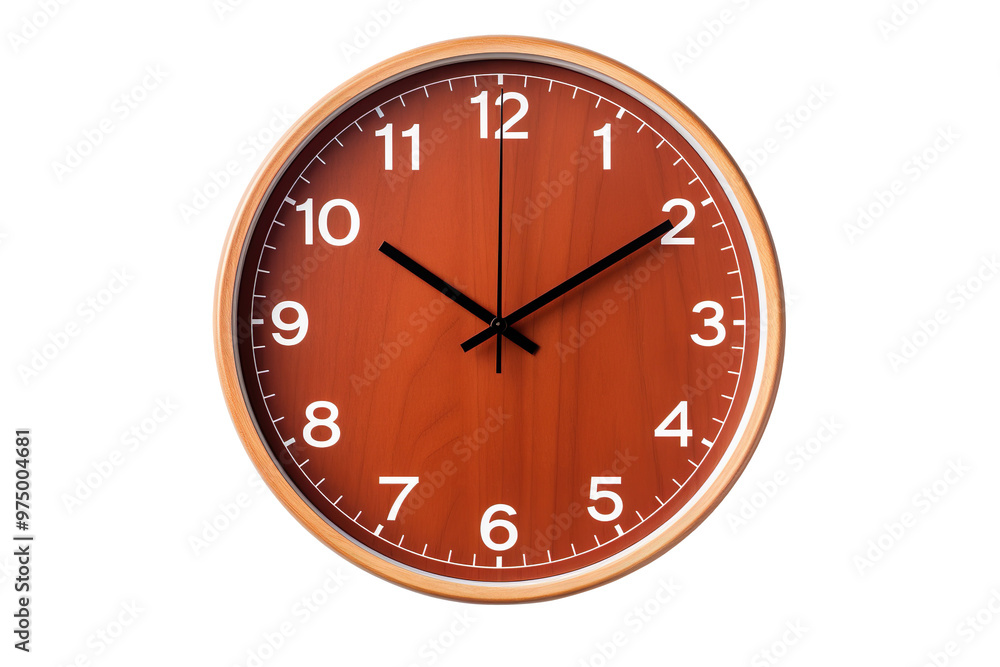 Wall mural Wall clock isolated on transparent background