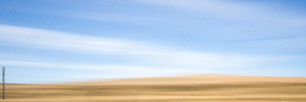 Wall mural nature motion blur abstract in pastel colors - colorado prairie