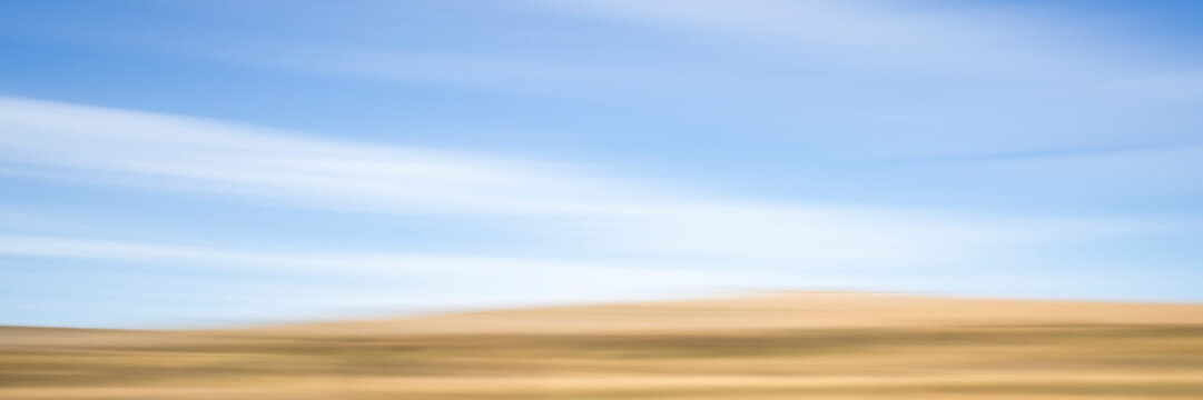 nature motion blur abstract in pastel colors -  Colorado prairie