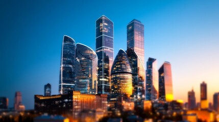 Digital Kremlin Towers, hologram city projection, futuristic Moscow skyline