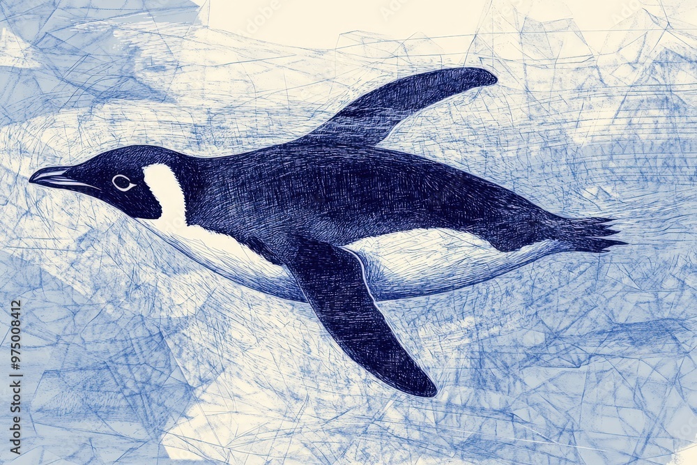 Fototapete orca - three. beautiful simple ai generated image