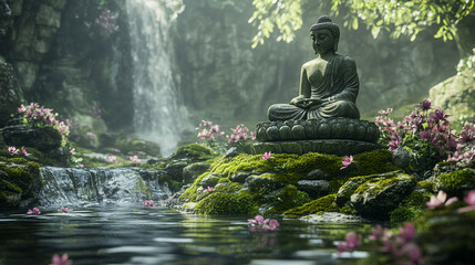 bodhisattva lord buddha statue monk meditating buddhism culture religion