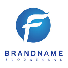 F Logo. F Letter Design Vector design template.