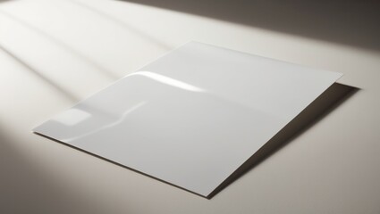 Glossy white photo paper background, smooth and reflective