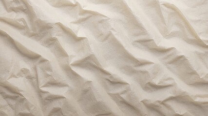 Obraz premium Wrinkled white parchment paper spread as a background