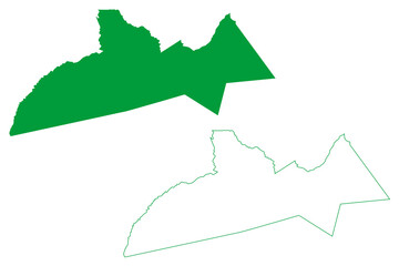 Ipaporanga municipality (Ceará state, Municipalities of Brazil, Federative Republic of Brazil) map vector illustration, scribble sketch Ipaporanga map