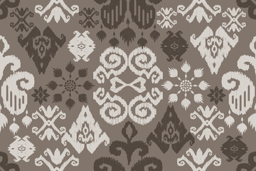 Motifs African boho paisley Floral Ikat pattern embroidery border. Ethnic ikat floral Ethnic Indian Pattern Ikat pattern Ethnic Pattern.Border indian floral Aztec embroidery border seamless patterns.