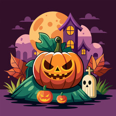 Vector design template halloween concept