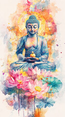 bodhisattva lord buddha statue monk meditating buddhism culture religion