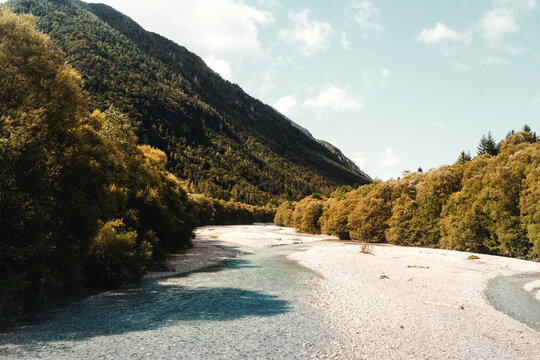 Berglandschaft im Nationalpark Triglav in Slowenien