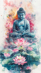 bodhisattva lord buddha statue monk meditating buddhism culture religion