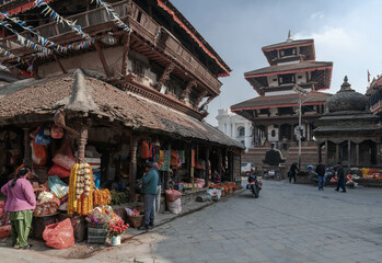 Durbar Square is one of the main attractions of the capital Kathmandu. Nepal.