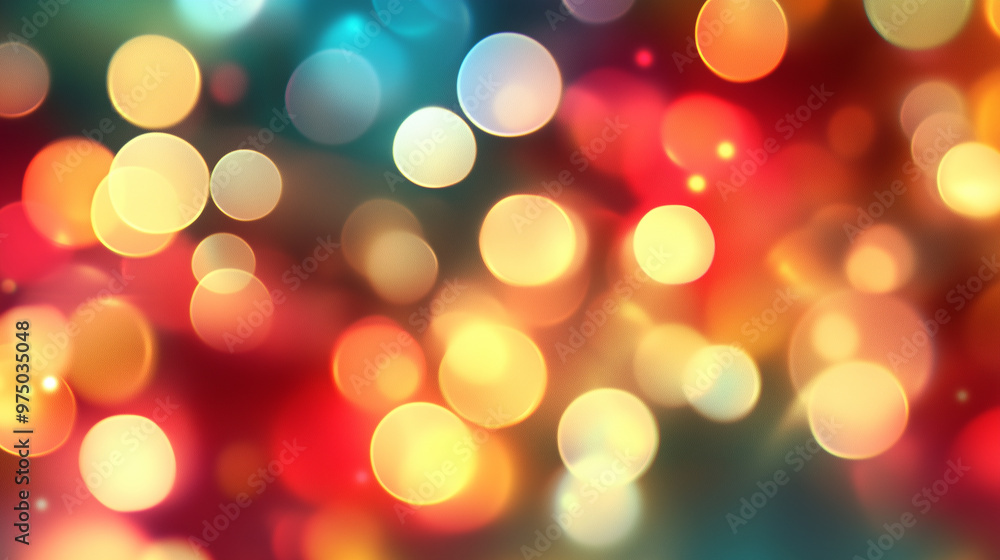 Poster abstract background bokeh circles for christmas and new year background