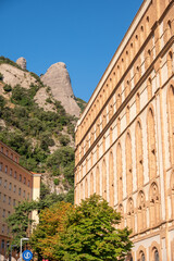 Historic monestary of Montserrat in Spain near Barcelona.