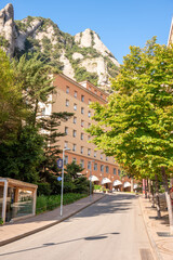 Historic monestary of Montserrat in Spain near Barcelona.
