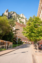 Historic monestary of Montserrat in Spain near Barcelona.