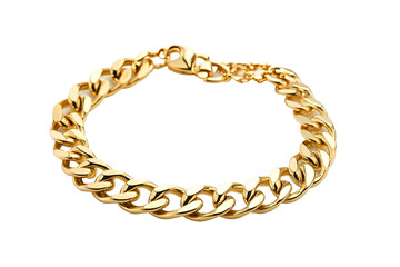 Obraz premium golden chain necklace isolated png transparent background