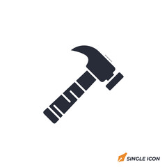 Hammer icon vector illustration. Hammer symbol isolated on white background