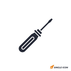 Fototapeta premium screwdriver icon vector illustration. screwdriver symbol isolated on white background