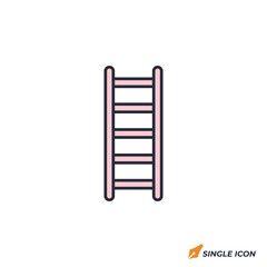 ladder icon vector illustration. ladder symbol isolated on white background