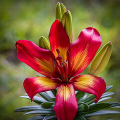 red lily flower