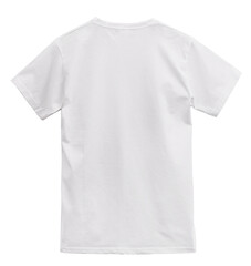 Real Blank White T-Shirt Transparent Background Back View For Mockup & More