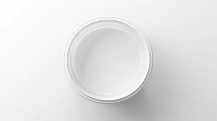 Empty Transparent Bucket Mockup. AI generated illustration