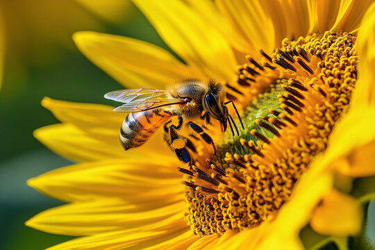 Biene auf Sonnenblume