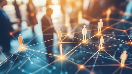 HR Network Structure. AI generated illustration