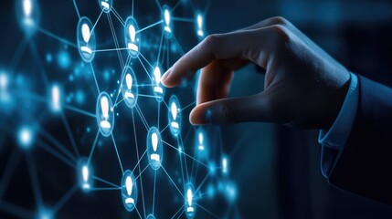 HR Network Structure. AI generated illustration