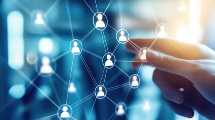 HR Network Structure. AI generated illustration