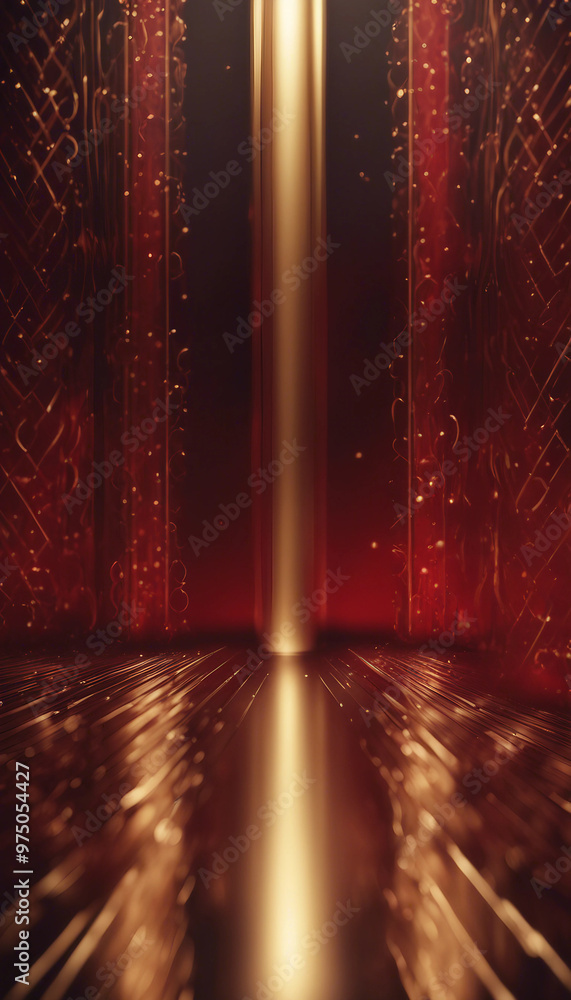 Aufkleber visualize an atmosphere of elegant luxury with an abstract background adorned in opulent red tones a