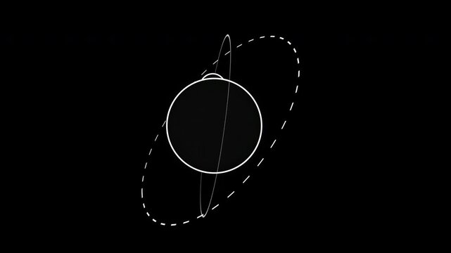 Orbit Orbiting Simple Diagram Animation 02